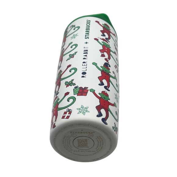 Starbucks x Roller Rabit Holiday 2025 Limited Release Monkey Mas SS 24oz Tumbler - Picture 5 of 10